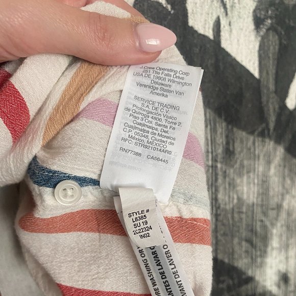 Madewell | Gauze Central Tunic Shirt in Rainbow Stripe | Small - Picture 11 of 11